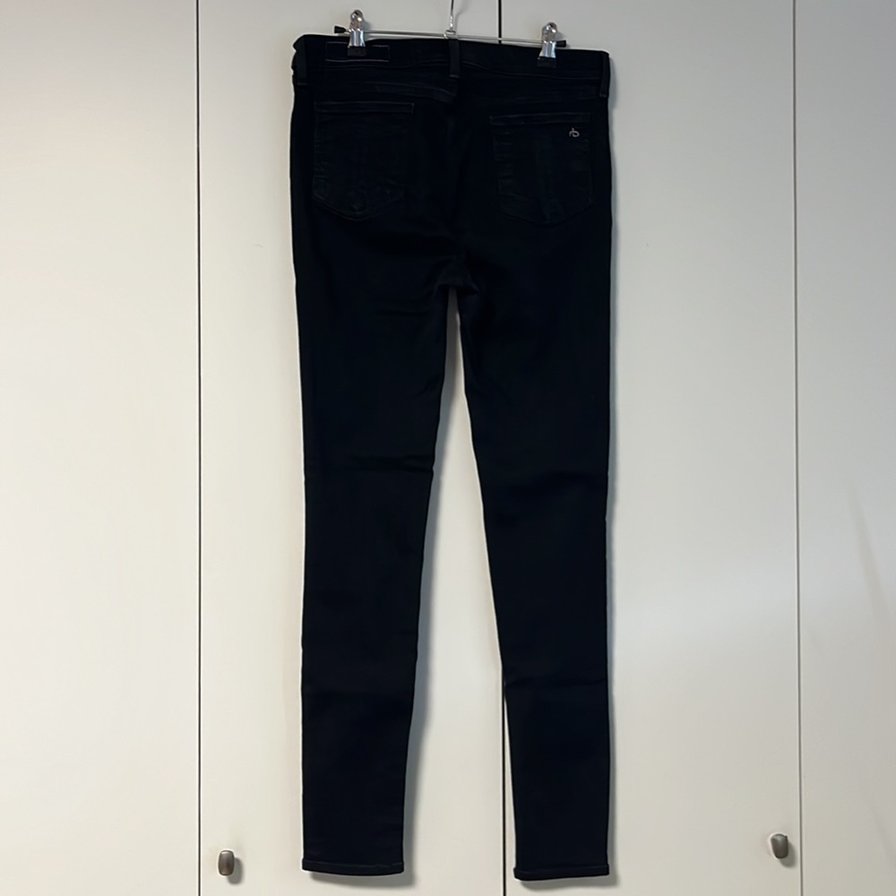 Black Rag & Bone High Rise Skinny Jeans - Picture 2 of 5